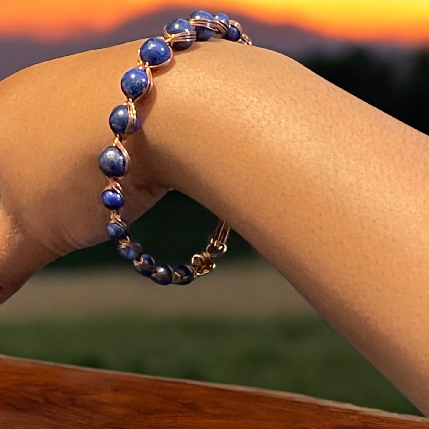 Lapis Lazuli Beaded Bracelet