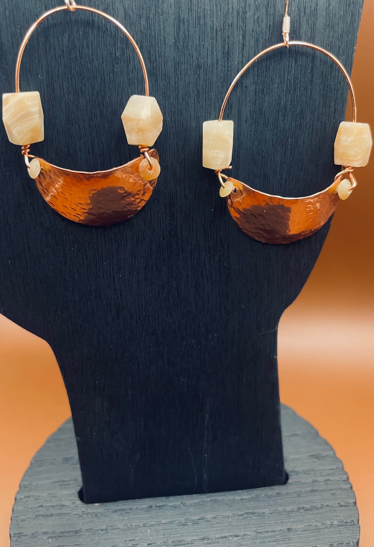Half-Domed Hammered Earrings