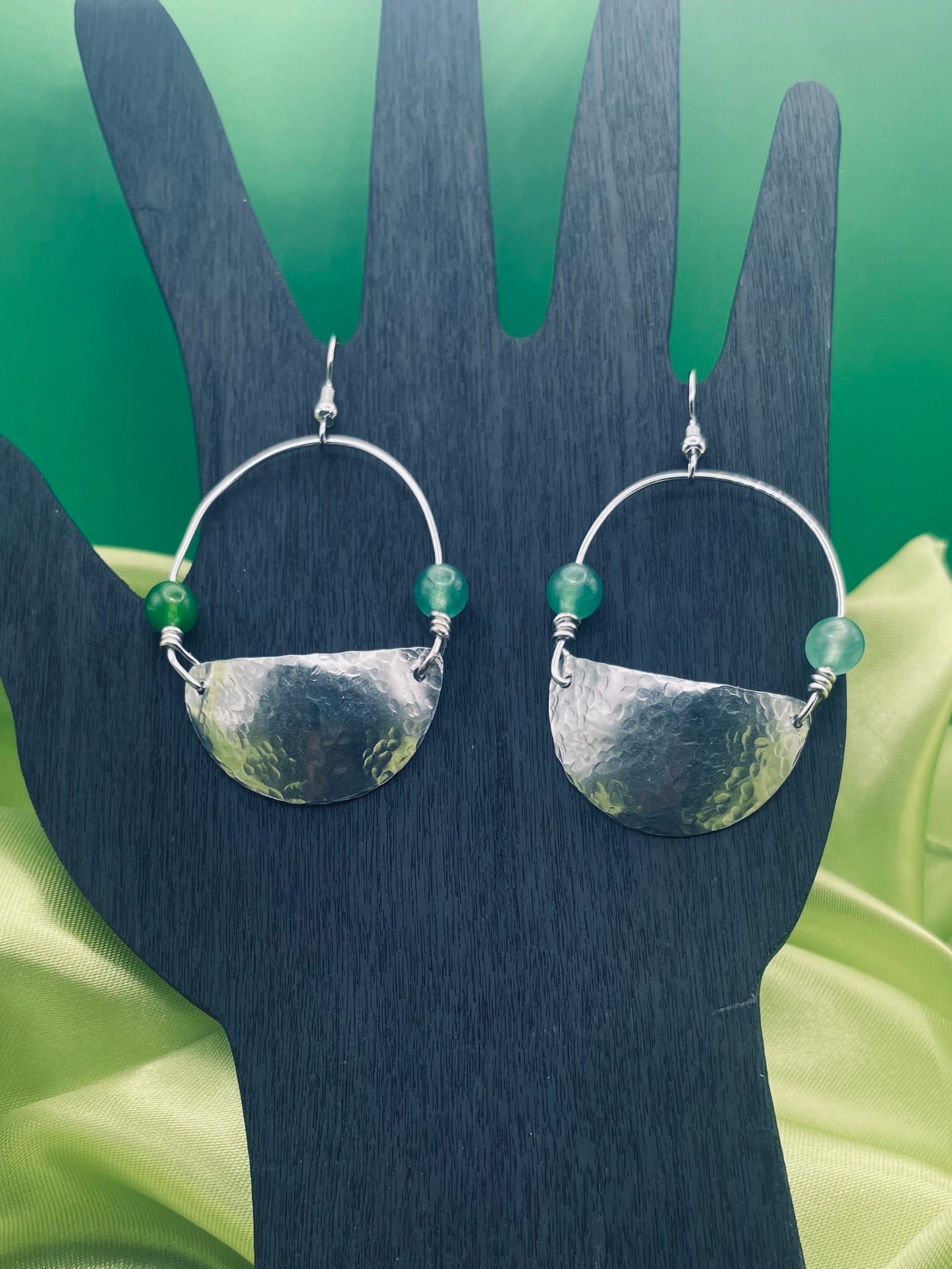 Half-Domed Hammered Earrings