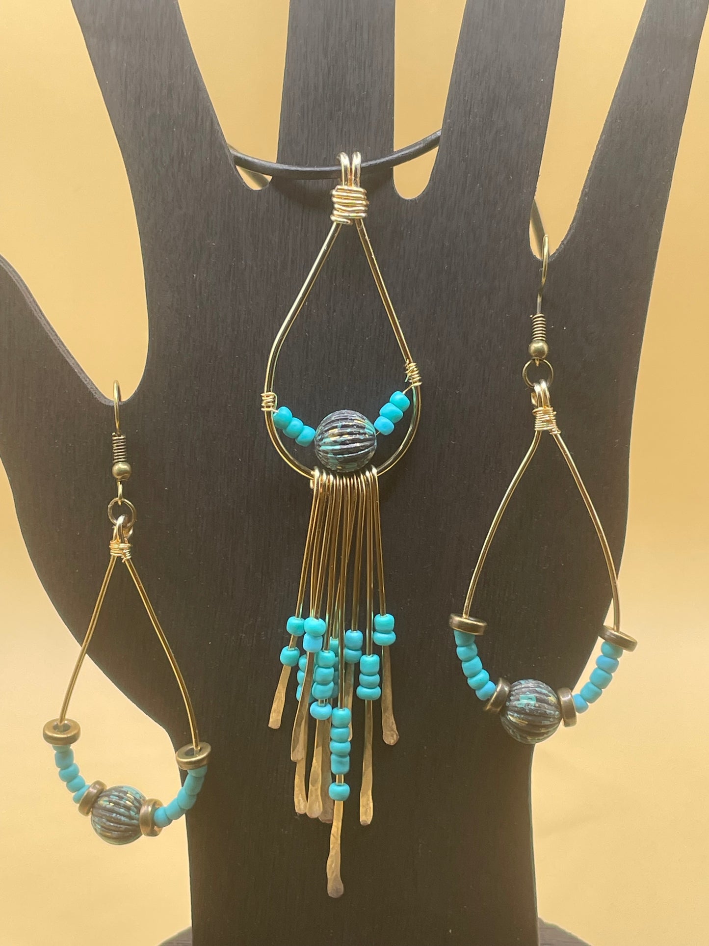 Copper Tear Drop Paddle Set