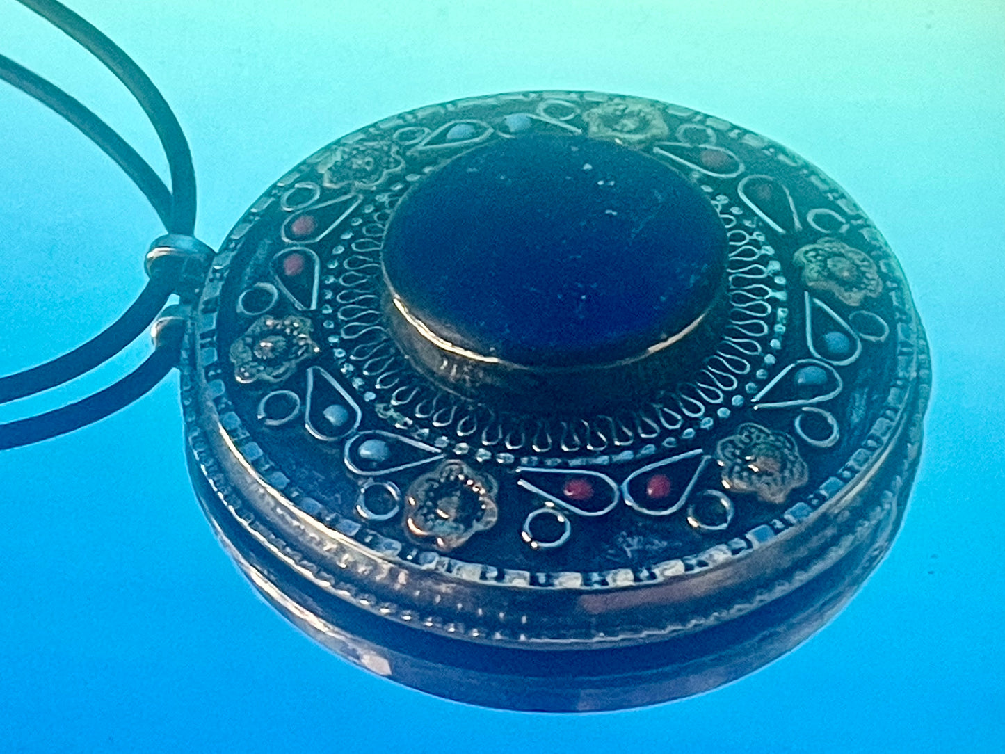 Boho Lapis Lazuli Pendant